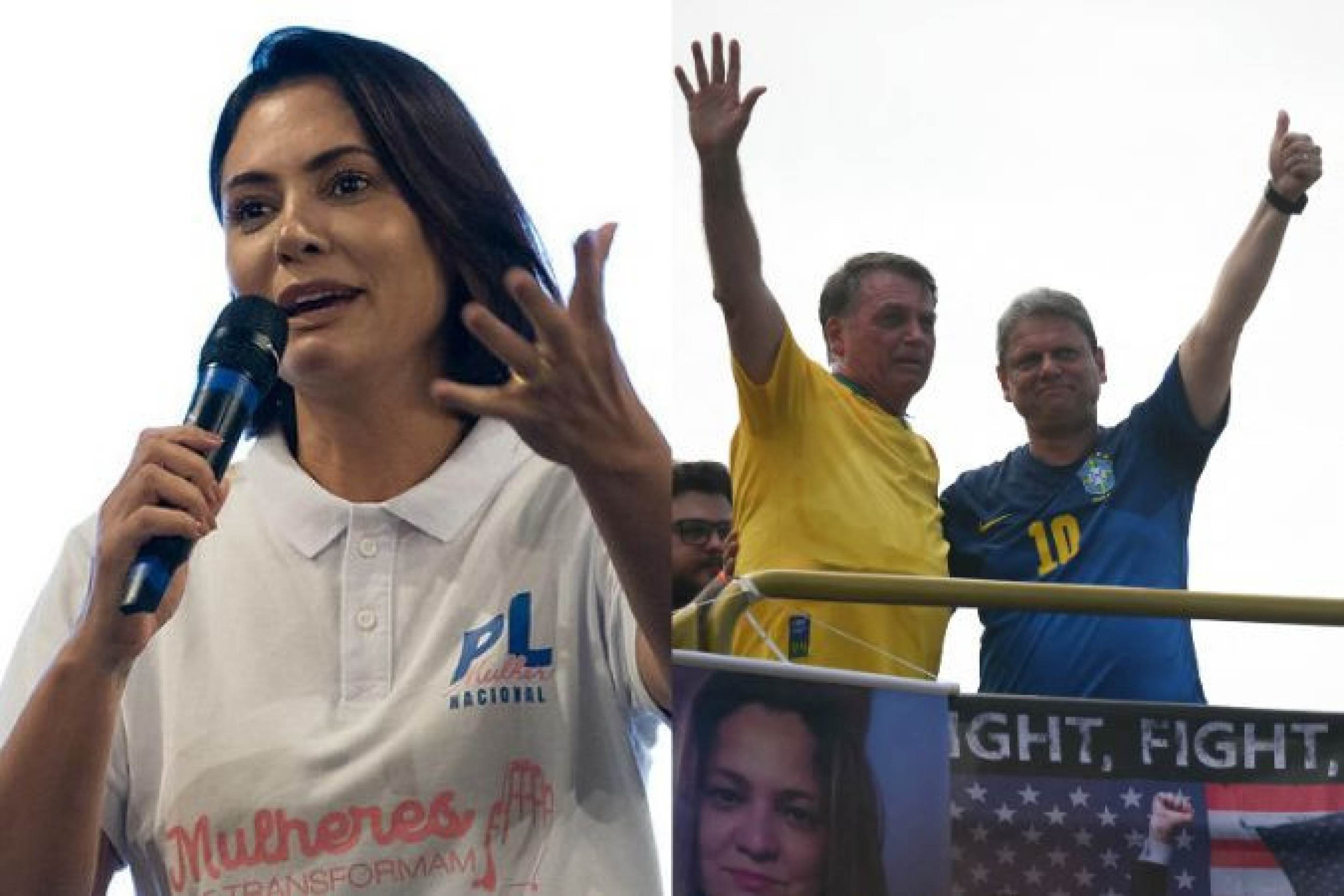 Tarcísio e Michelle são os preferidos para substituir Bolsonaro em 2026