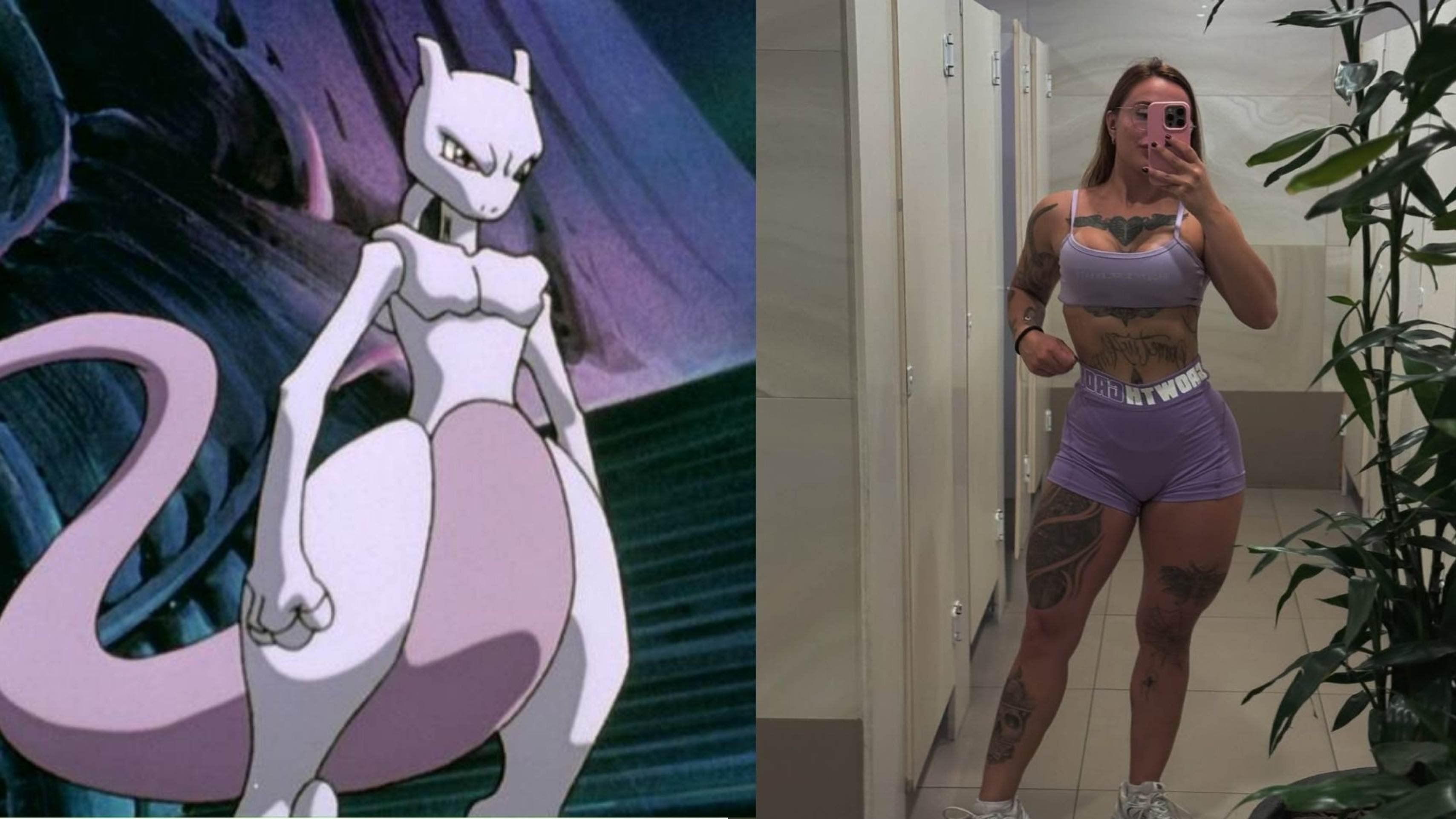 Para a musa fitness Gabe Garcia, o shape Mewtwo não foi escolha: 