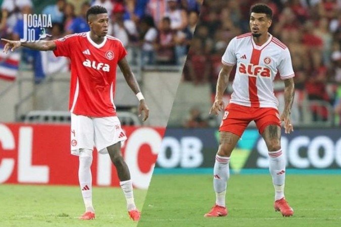 Vitão (esquerda) e Juninho (direita) deixaram o campo com dores após empate do Inter com o Bahia na estreia pela Libertadores - (crédito: Foto: Divulgação / SC Internacional) Vitão (esquerda) e Juninho (direita) deixaram o campo com dores após empate do Inter com o Bahia na estreia pela Libertadores - (crédito: Foto: Divulgação / SC Internacional)
