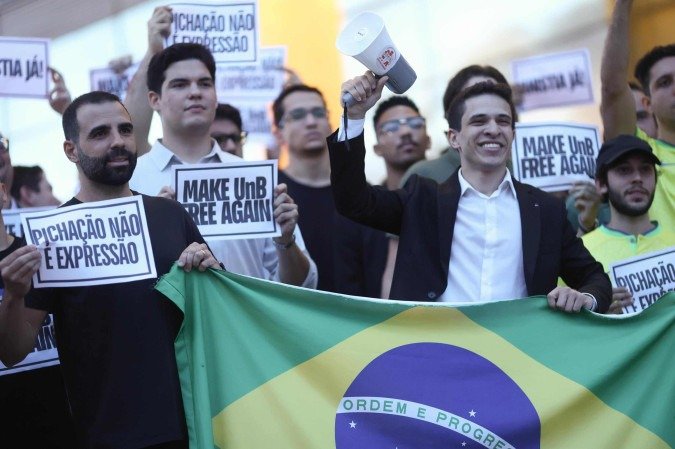 Os manifestantes pediam anistia para os presos nos atos antidemocráticos do dia 8 de janeiro - (crédito: Luís Nova) Os manifestantes pediam anistia para os presos nos atos antidemocráticos do dia 8 de janeiro - (crédito: Luís Nova)