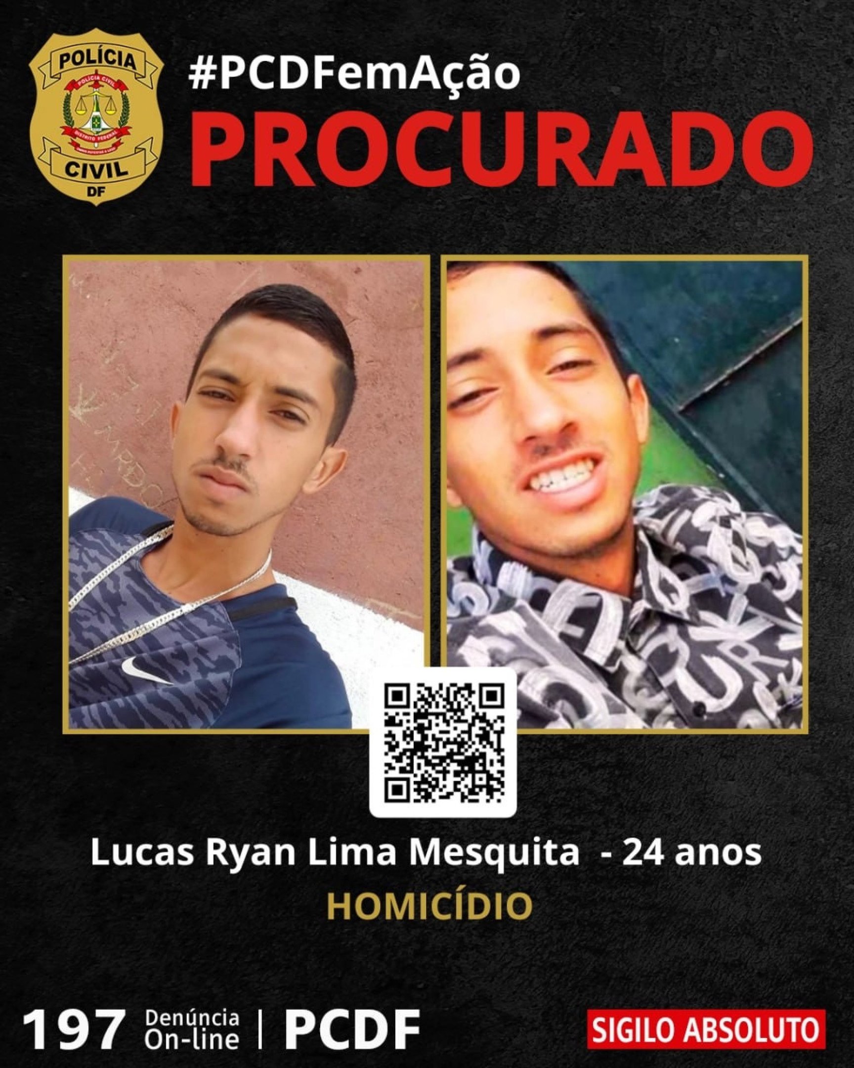 Homem suspeito de tentativa de homicídio no Gama é procurado