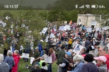Marlene Koenig, 70 anos, aposentada, protestou em Washington D.C. 

