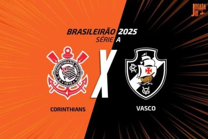 Sábado de grande clássico: Corinthians e Vasco se enfrentam em Itaquera - (crédito: Foto: Arte Jogada10) Sábado de grande clássico: Corinthians e Vasco se enfrentam em Itaquera - (crédito: Foto: Arte Jogada10)