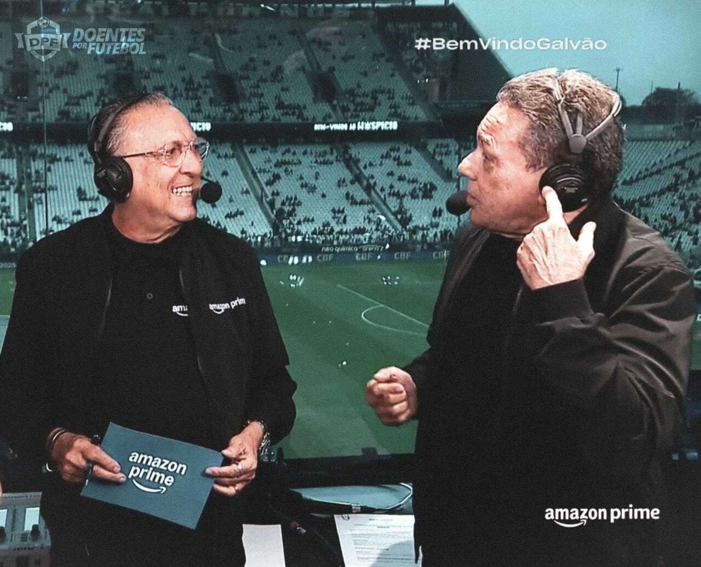 Corinthians x Vasco: Galvão Bueno chega atrasado para estreia na Prime