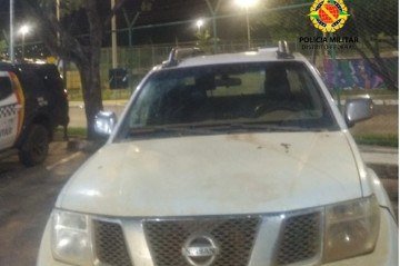 Caminhonete furtada no Jardim Botânico é localizada em São Sebastião -  (crédito: PMDF/Divulgação)