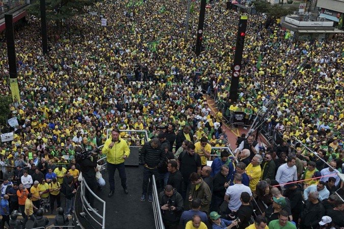Segundo a USP, 45 mil pessoas marcaram presença na manifestação