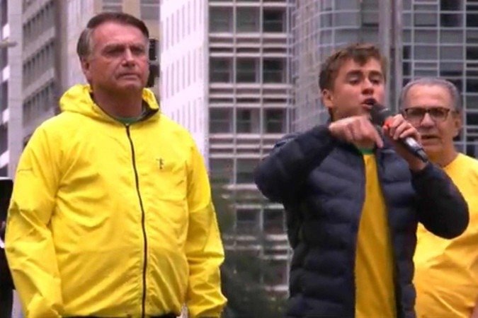 Nikolas Ferreira ataca STF e exalta Bolsonaro em ato pró-anistia na Avenida Paulista
- (crédito: Reprodução) Nikolas Ferreira ataca STF e exalta Bolsonaro em ato pró-anistia na Avenida Paulista
- (crédito: Reprodução)