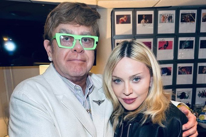 A reconciliação veio acompanhada de um gesto surpreendente. Madonna, ao saber que Elton seria a atração musical do programa, decidiu comparecer pessoalmente. - (crédito: Instagram/Reprodução (@madonna)) A reconciliação veio acompanhada de um gesto surpreendente. Madonna, ao saber que Elton seria a atração musical do programa, decidiu comparecer pessoalmente. - (crédito: Instagram/Reprodução (@madonna))