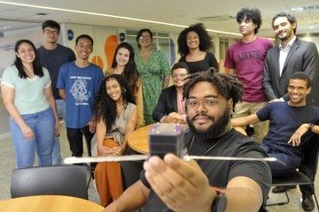Equipe da startup Ideia Space, uma empresa tecnológica de educação que já lançou satélite ao espaço  
 -  (crédito: Minervino Júnior/CB/D.A Press)