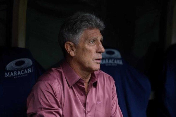 Renato Gaúcho durante sua estreia como treinador do Fluminense diante do Red Bull Bragantino -  (crédito: Foto: Marcelo Gonçalves/Fluminense)