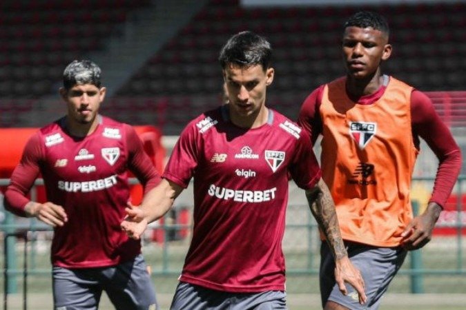 São Paulo finaliza preparação para jogo da Libertadores nesta quarta -  (crédito: Erico Leonan / São Paulo FC)