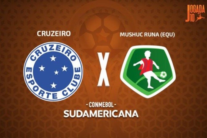 Cruzeiro recebe o MUshuc Runa pela 2ª rodada do Grupo E da Sul-Americana - (crédito: Foto: Arte Jogada10) Cruzeiro recebe o MUshuc Runa pela 2ª rodada do Grupo E da Sul-Americana - (crédito: Foto: Arte Jogada10)