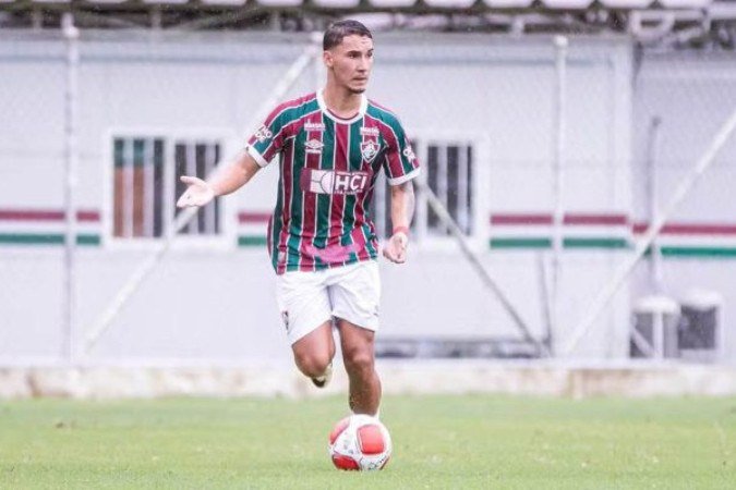 Kaio Borges em ação pela equipe sub-20 do Fluminense - (crédito: Foto: Leonardo Brasil/FFC) Kaio Borges em ação pela equipe sub-20 do Fluminense - (crédito: Foto: Leonardo Brasil/FFC)