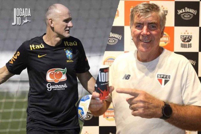 Taffarel (esq.) e Zetti lamentam morte do goleiro Manga - (crédito: Fotos: Lucas Figueiredo/CBF e Reprodução / Instagram) Taffarel (esq.) e Zetti lamentam morte do goleiro Manga - (crédito: Fotos: Lucas Figueiredo/CBF e Reprodução / Instagram)