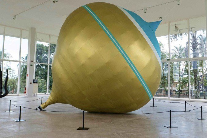 Obra da série Pneumática, 1988-2025, no CCBB Brasília. - (crédito: Lua Morales) Obra da série Pneumática, 1988-2025, no CCBB Brasília. - (crédito: Lua Morales)