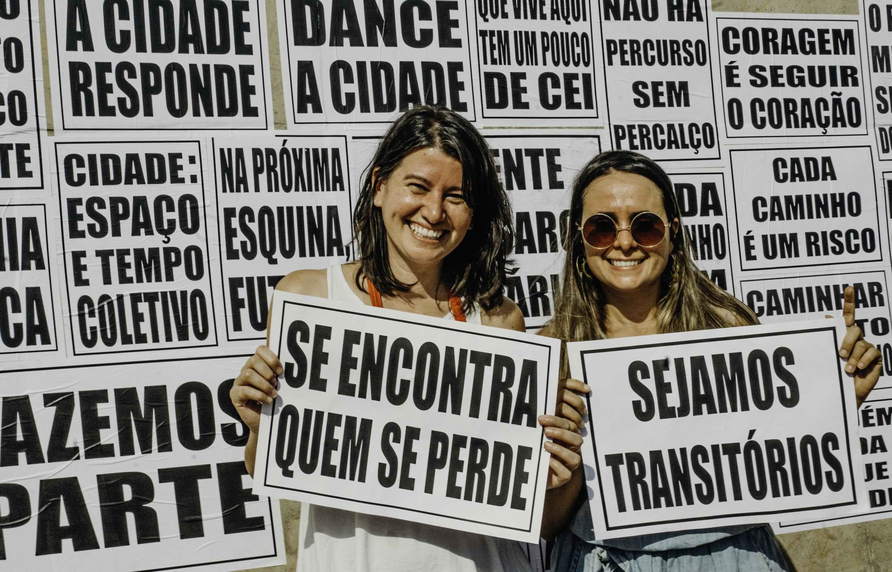 Rebeca Damian e Patrícia del rey, do Coletivo Transverso