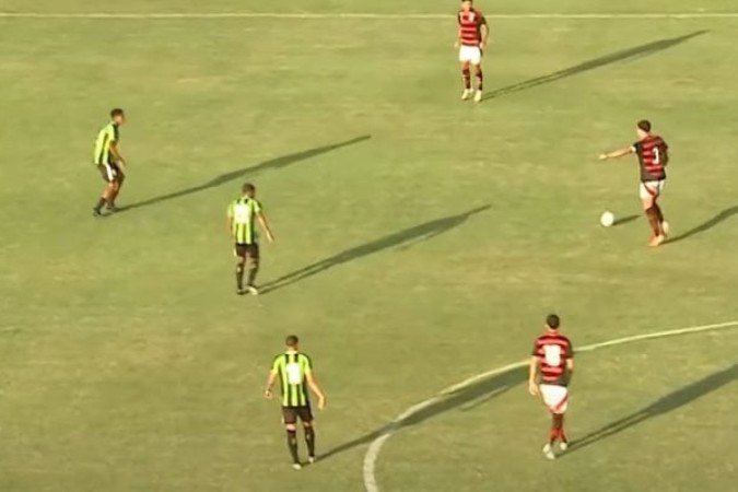 Flamengo empata com América-MG pelo Brasileirão - (crédito: Foto: Reprodução/ FlaTV) Flamengo empata com América-MG pelo Brasileirão - (crédito: Foto: Reprodução/ FlaTV)