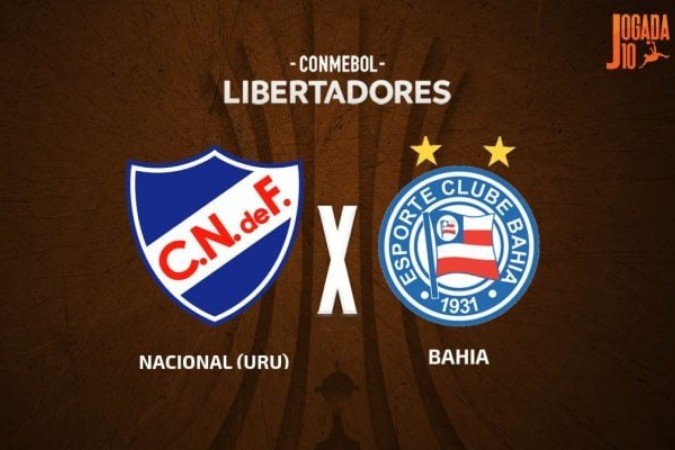Nacional-URU recebe o Bahia, no Parque Central, em Montevidéu - (crédito: Foto: Arte Jogada10) Nacional-URU recebe o Bahia, no Parque Central, em Montevidéu - (crédito: Foto: Arte Jogada10)