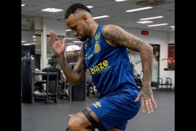 Neymar ficou na academia nesta quarta-feira - (crédito: Reprodução / Instagram) Neymar ficou na academia nesta quarta-feira - (crédito: Reprodução / Instagram)
