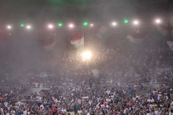 Fluminense conta com apoio da torcida diante do San José, da Bolívia, no Maracanã - (crédito: Foto: Marcelo Gonçalves/Fluminense) Fluminense conta com apoio da torcida diante do San José, da Bolívia, no Maracanã - (crédito: Foto: Marcelo Gonçalves/Fluminense)