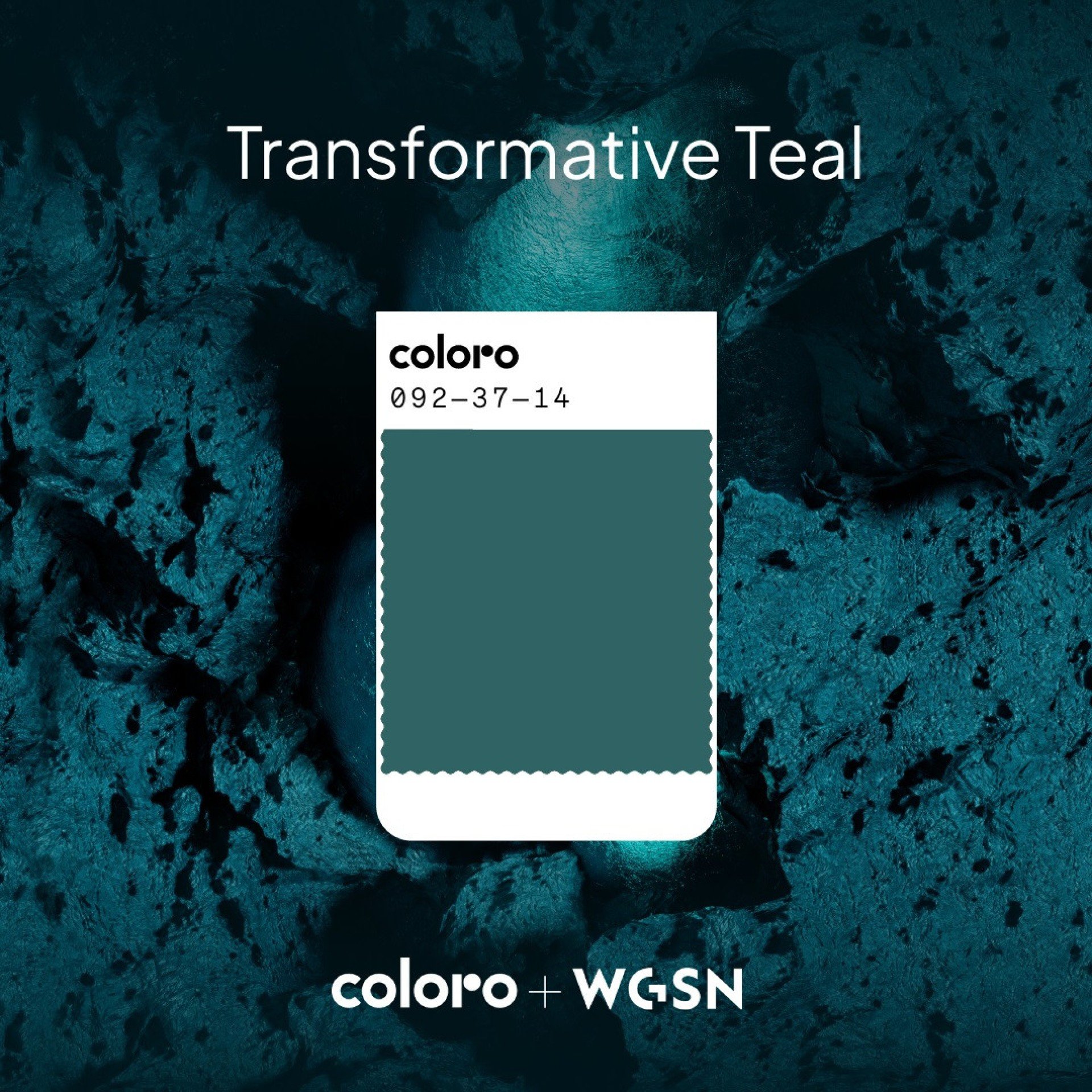 Transformative Teal, da WGSN e Coloro