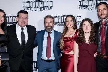 Claudia Knutsson, Amadeu Maia, Joaquim Ferreira, Emilia Pedersen, Sophia Correia e Jonas Correia
