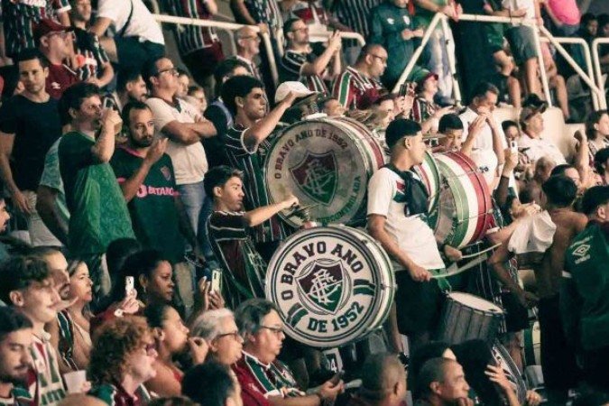 Torcedores do Fluminense viveram noite de 'rodada dupla' no Maracanã - (crédito: - Foto: Marcelo Gonçalves / Fluminense FC) Torcedores do Fluminense viveram noite de 'rodada dupla' no Maracanã - (crédito: - Foto: Marcelo Gonçalves / Fluminense FC)