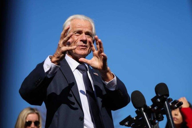 Navarro se tornou um dos principais conselheiros de Donald Trump para o comércio - (crédito: Getty Images) Navarro se tornou um dos principais conselheiros de Donald Trump para o comércio - (crédito: Getty Images)