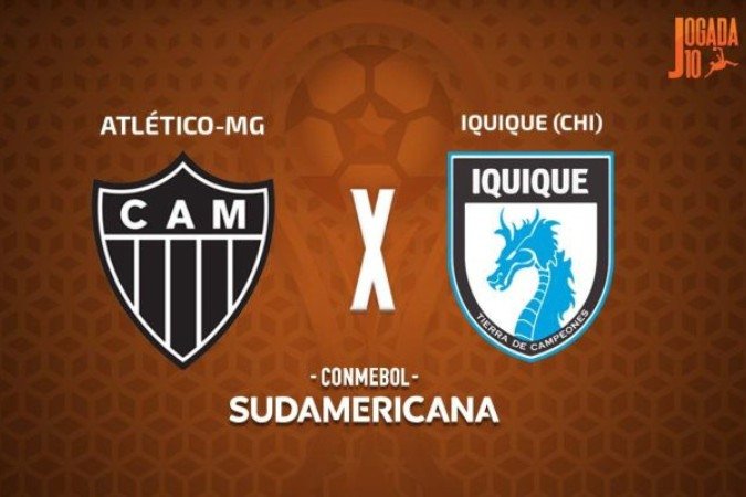 Atlético e Iquique se enfrentam nesta 5ª feira pela Sul-Americana - (crédito: Foto: Arte Jogada10) Atlético e Iquique se enfrentam nesta 5ª feira pela Sul-Americana - (crédito: Foto: Arte Jogada10)