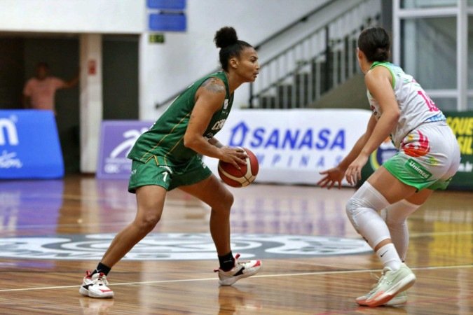 Joice estreou com 14 pontos na primeira partida pelo Cerrado na LBF - (crédito: Giuliano Abrahão/LBF) Joice estreou com 14 pontos na primeira partida pelo Cerrado na LBF - (crédito: Giuliano Abrahão/LBF)