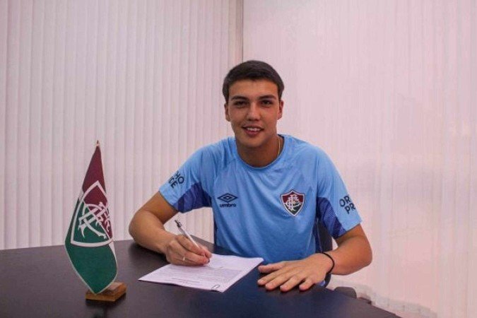 Gustavo Félix foi campeão do Brasileiro e da Copa do Brasil Sub-17, em 2024, pelo Fluminense -  (crédito: Foto: Leonardo Brasil/FFC)