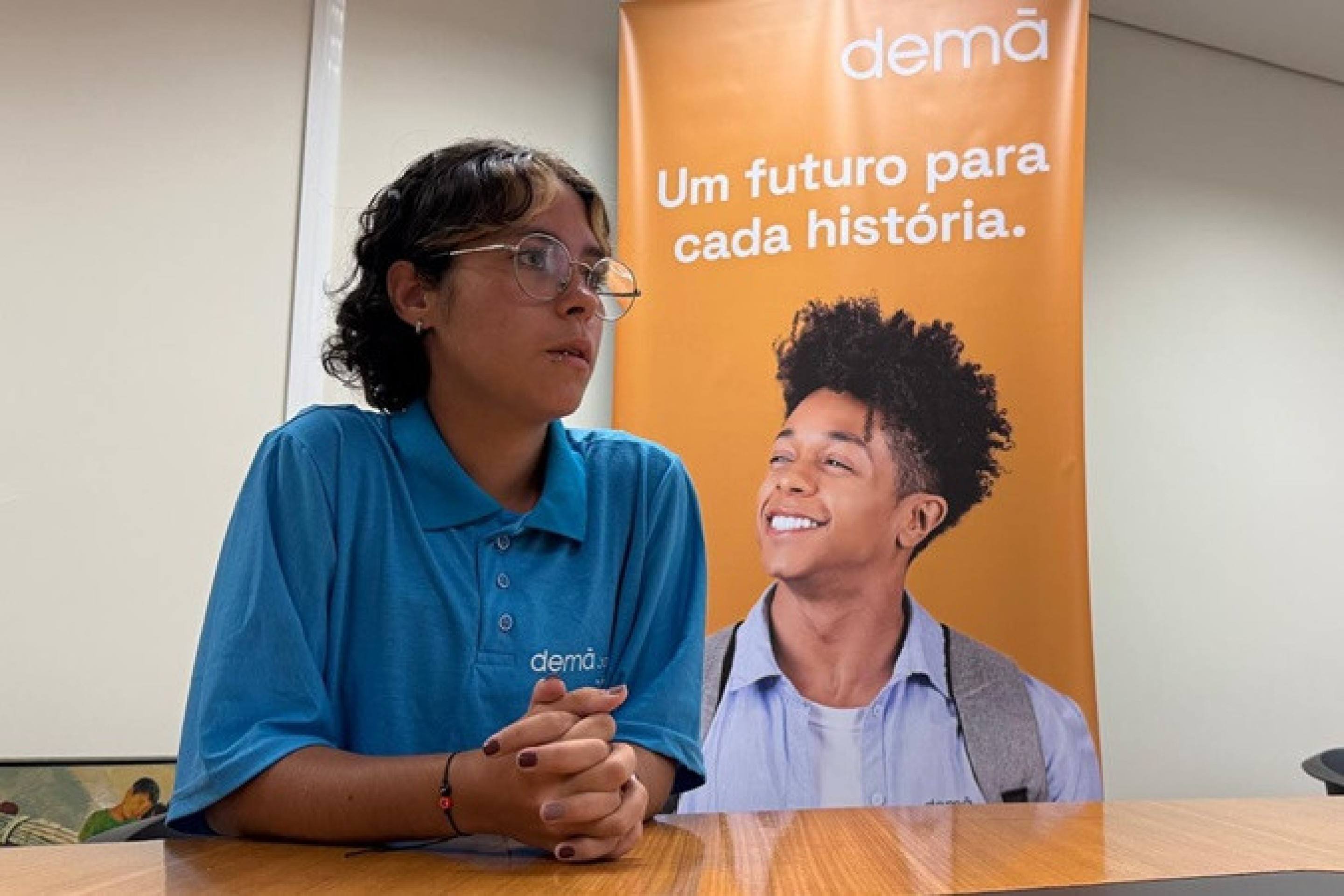 Yasmin Menezes, 14: "A aprendizagem prepara para a vida"
