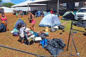 O Acampamento Terra Livre será encerrado no dia 10 de abril, com a leitura do documento final que reúne as principais reivindicações e encaminhamentos da mobilização. -  (crédito:   Carlos Vieira/CB/DA Press)