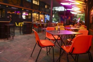  Comunidade criativa e complexo de entretenimento, o Infinu, localizado na 506 Sul, foi invadido e assaltado na madrugada desta quinta-feira (1º/5) -  (crédito:  Luis Nova Exp. CB/DA Press)