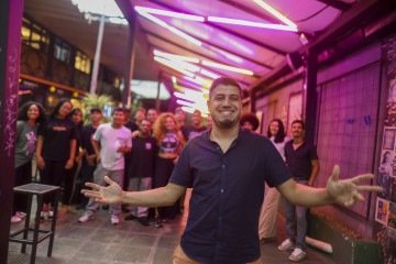 Miguel Galvão à frente dos parceiros: o Infinu é um modelo que traz o futuro para o presente -  (crédito:  Luis Nova Exp. CB/DA Press)
