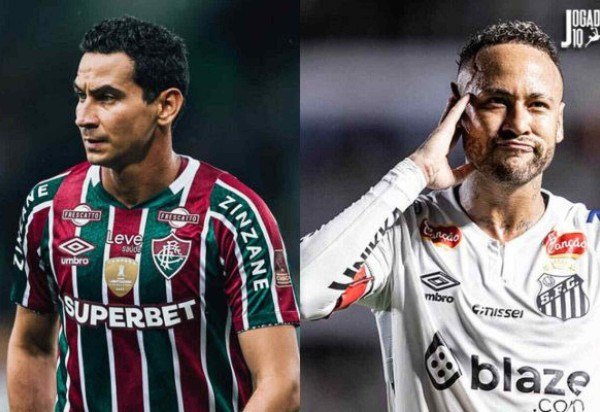 Foto: Lucas Merçon/Fluminense; Raul Baretta/ Santos FC.