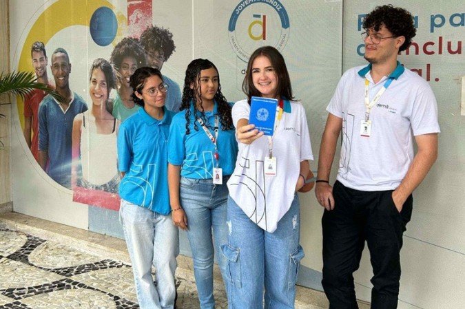 Jovens profissionais em formação na Rede Nacional de Aprendizagem -  (crédito: Renapsi/Divulgação)