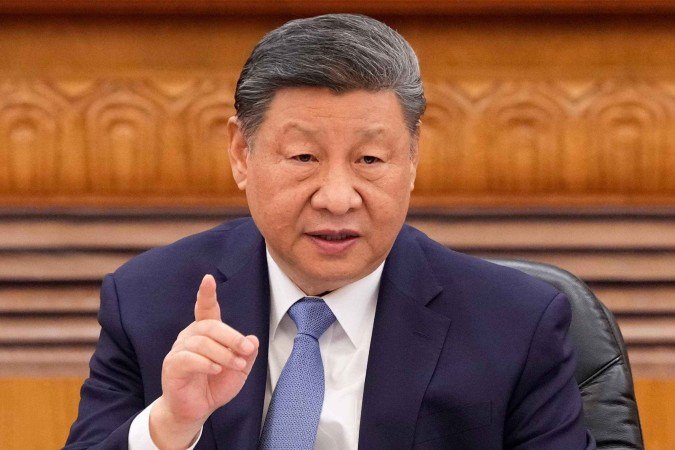 Governo chinês afirmou que tarifas de Trump têm 'natureza chantagista' - (crédito: Reuters) Governo chinês afirmou que tarifas de Trump têm 'natureza chantagista' - (crédito: Reuters)