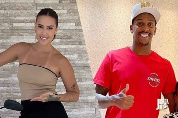 Maiára Quiderolly e o atacante Jô - (crédito: Reprodução/ Instagram) Maiára Quiderolly e o atacante Jô - (crédito: Reprodução/ Instagram)