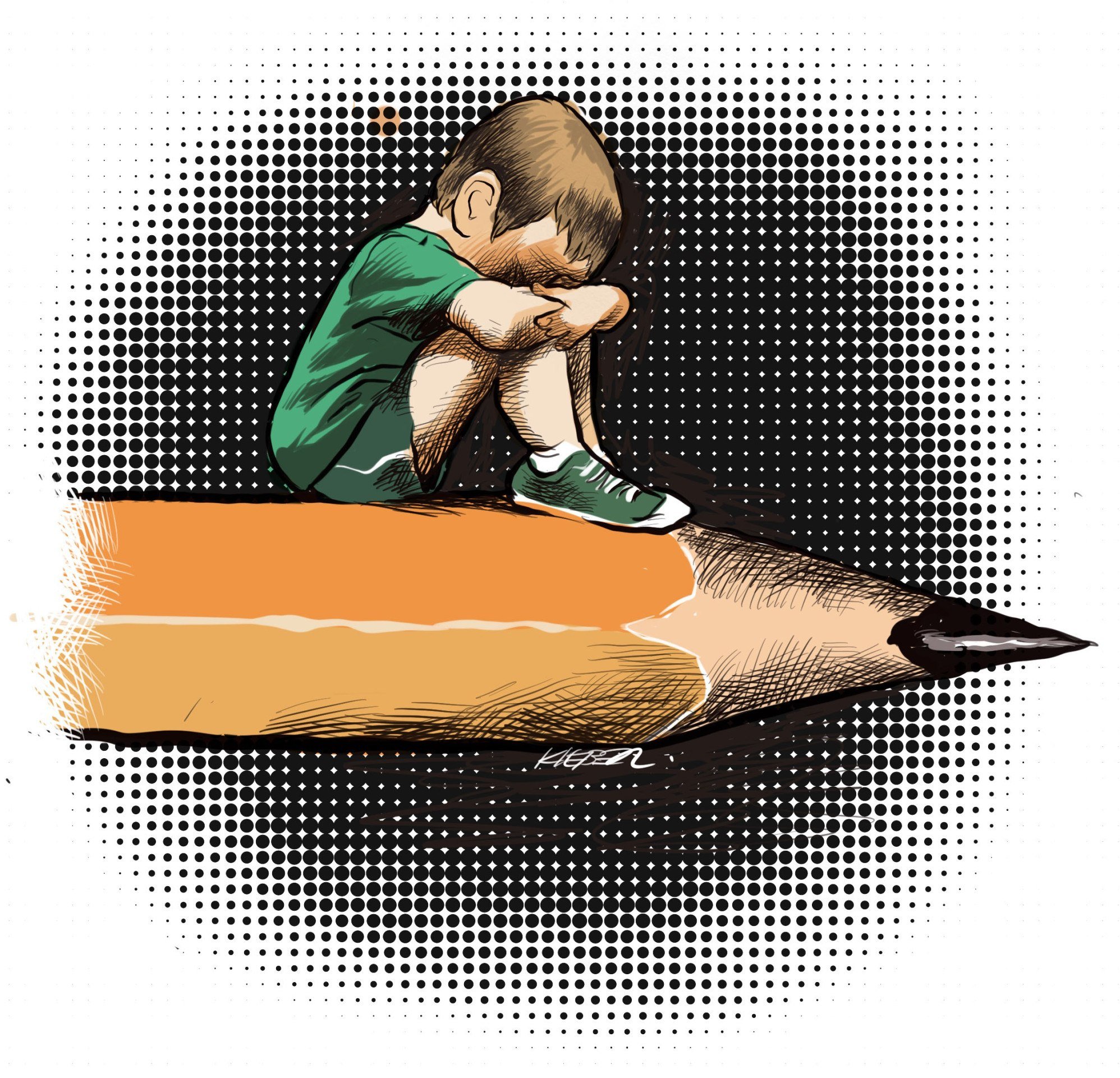 violencia escola ilustra