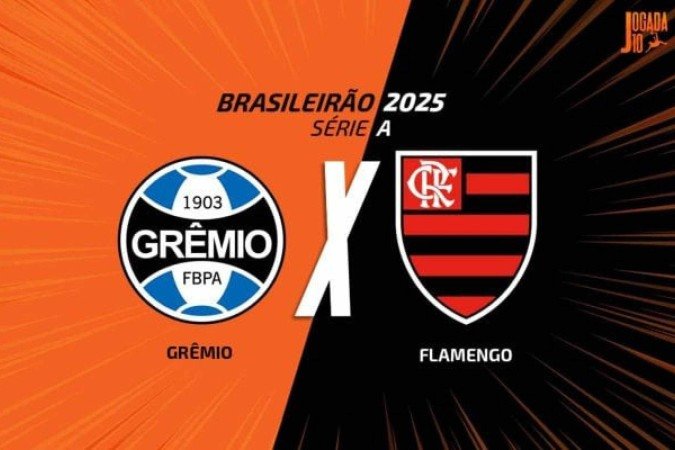 Grêmio e Flamengo prometem muitas emoções no Sul  -  (crédito: Foto: Arte/Jogada10)