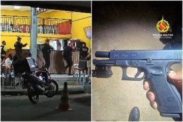 O menor de idade foi encontrado por policiais em um quiosque. Ele foi apreendido pela Polícia Militar do Distrito Federal  -  (crédito: Divulgação/PMDF)