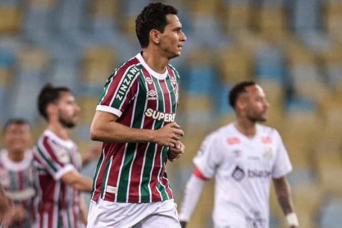 Ganso em ação contra o Santos; craque atuou 21 minutos pelo Fluminense - (crédito: Foto: LUCAS MERÇON / FLUMINENSE F.C.) Ganso em ação contra o Santos; craque atuou 21 minutos pelo Fluminense - (crédito: Foto: LUCAS MERÇON / FLUMINENSE F.C.)