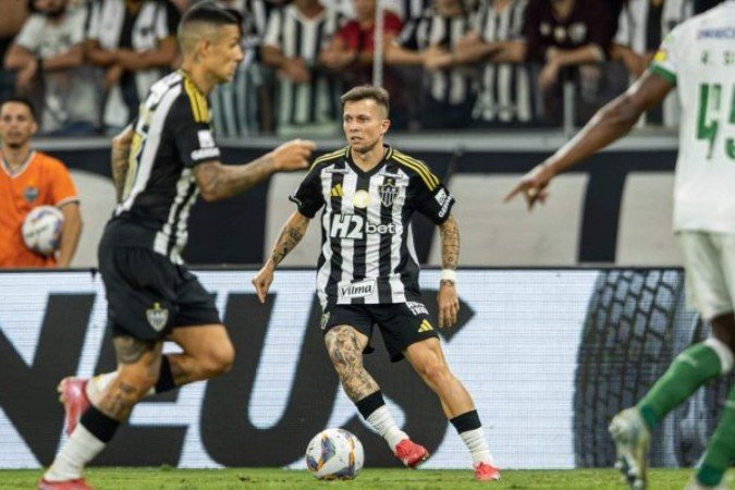 Bernard pelo Atlético Mineiro - (crédito: Pedro Souza / Atlético) Bernard pelo Atlético Mineiro - (crédito: Pedro Souza / Atlético)