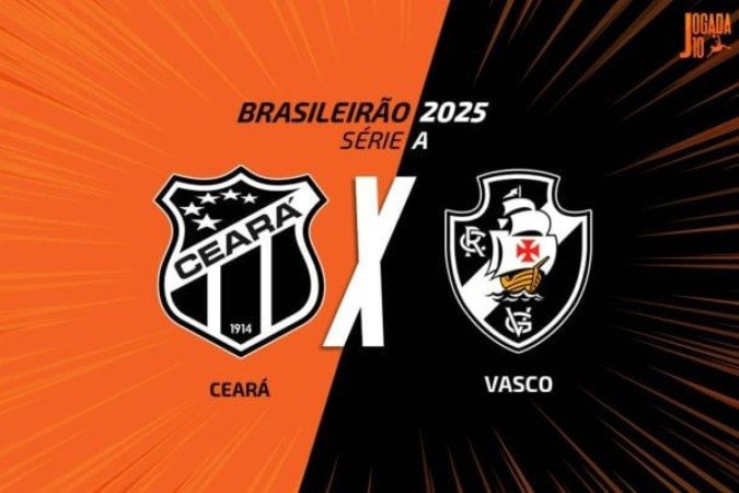 Ceará e Vasco se enfrentam no Castelão pela quarta rodada do Brasileirão - (crédito: Arte: Jogada10) Ceará e Vasco se enfrentam no Castelão pela quarta rodada do Brasileirão - (crédito: Arte: Jogada10)