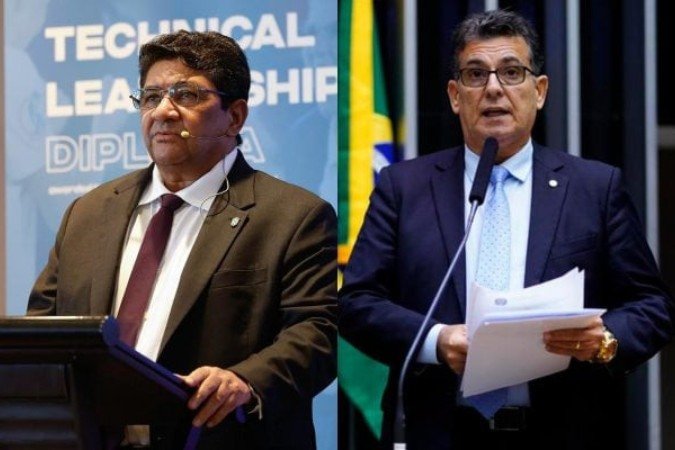 Deputado Federal, Coronel Meira (direita), do PL encaminhou um pedido para instauração de CPI para investigar gestão de Ednaldo Rodrigues na CBF - (crédito: Fotos: Rafael Ribeiro / CBF e Divulgação / Câmara dos Deputados) Deputado Federal, Coronel Meira (direita), do PL encaminhou um pedido para instauração de CPI para investigar gestão de Ednaldo Rodrigues na CBF - (crédito: Fotos: Rafael Ribeiro / CBF e Divulgação / Câmara dos Deputados)