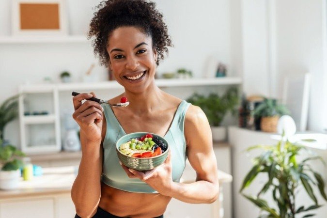 A alimentação contribui para a saúde da pele e dos fios (Imagem: Josep Suria | Shutterstock) - (crédito: EdiCase) A alimentação contribui para a saúde da pele e dos fios (Imagem: Josep Suria | Shutterstock) - (crédito: EdiCase)