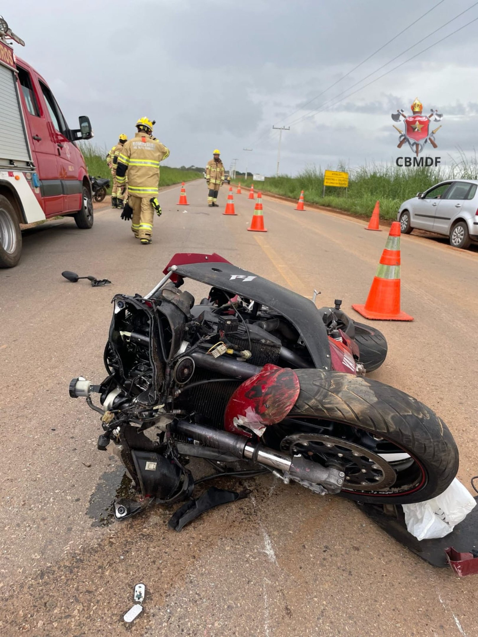 Motociclista fica gravemente ferido após colisão com carro na BR 533