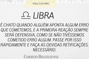 LIBRA | 15 DE ABRIL