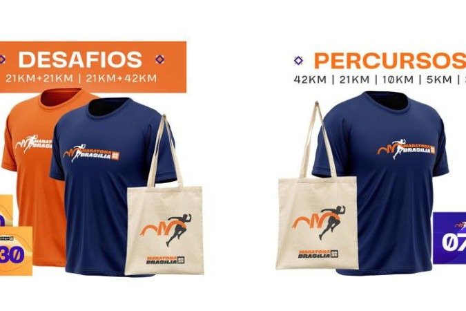 A retirada dos kits começa hoje, às 10h, na Decathlon do Venancio Shopping -  (crédito: Divulgação)